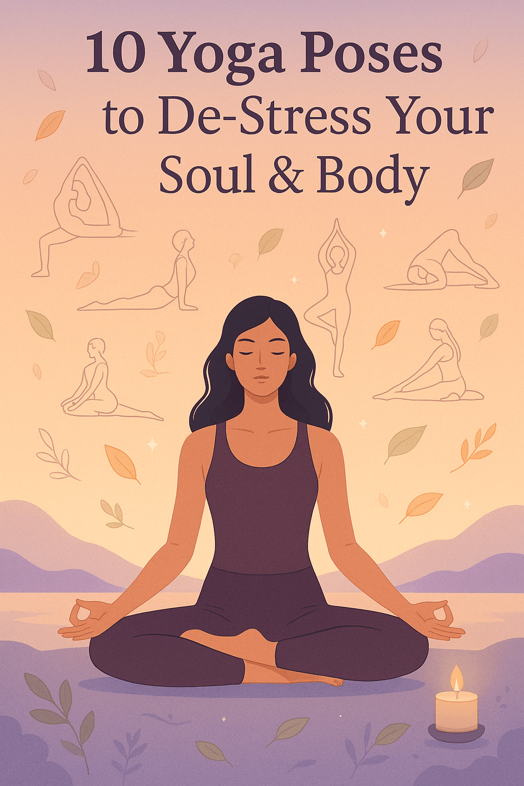 🧘‍♀️ 10 Yoga Poses to De-Stress Your Soul & Body